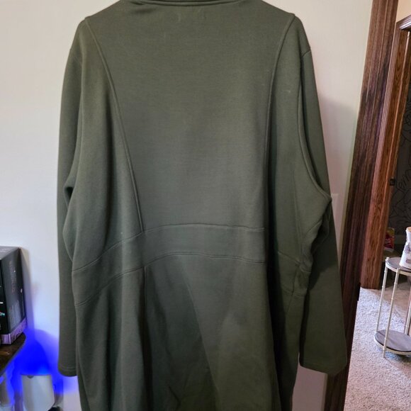 Torrid Olive Green Sweatshirt Jacket - Picture 2 of 4